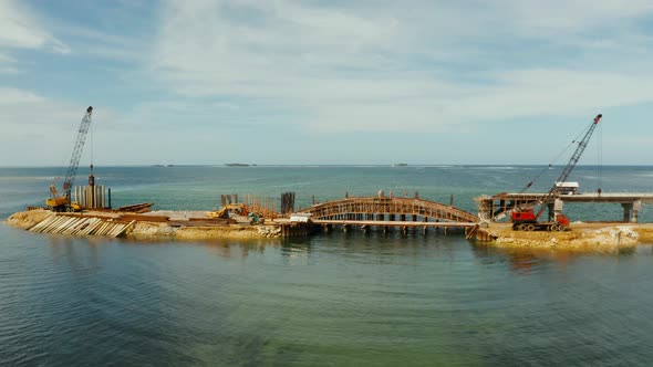 Bridge Under Construction on the Island of Siargao