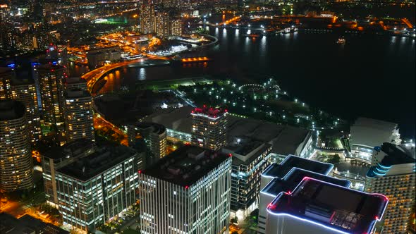 Beautiful building around Yokohama city in Japan