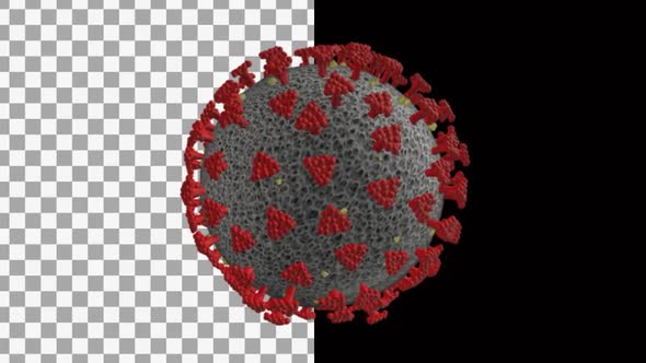 Corona Virus Alpha Channel 4K alt