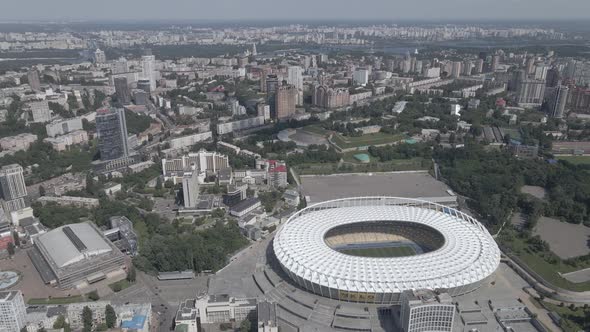 Aerial View of Kyiv By Day. Ukraine