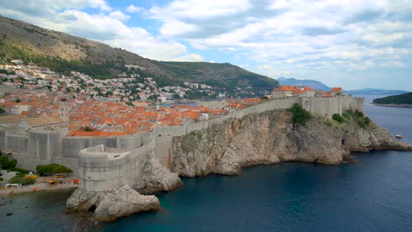 Historic Wall of Dubrovnik Old Town Croatia