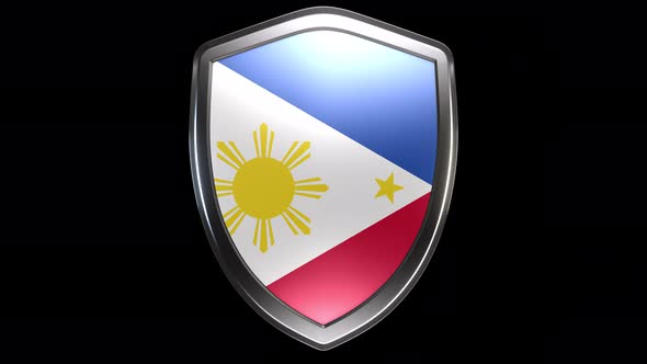 Philippines Emblem Transition with Alpha Channel - 4K Resolution