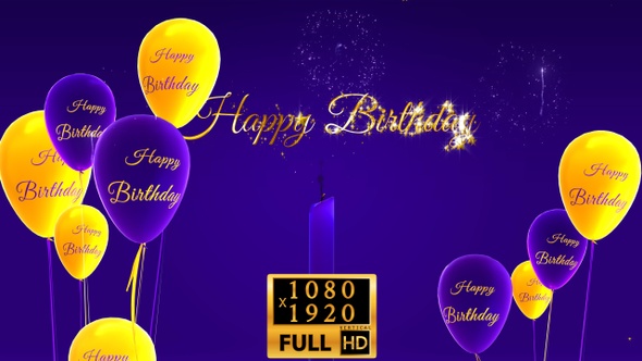 Happy Birthday HD Vertical