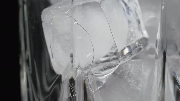 Closeup of a Glass Glass with Water