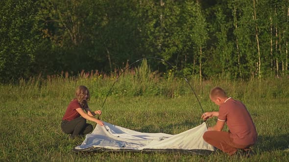 Tent in the Woods