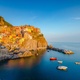 Panoramic Sunset Time Lapse of beautiful town of Manarola in Cinque Terre, Manarola, Liguria, Italy - VideoHive Item for Sale