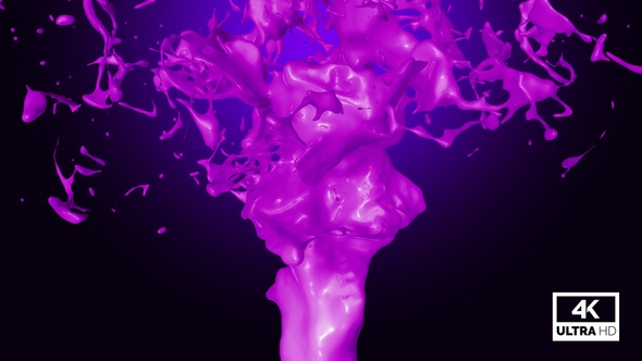 Purple Paint Jet Stream Splash V7