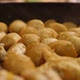 Asian Street Food: Deep Fried Dumplings at Night Food Market.  Slowmotion. Kuala Lumpur, Malaysia. - VideoHive Item for Sale