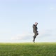 Crazy businessman dancing on a hill - VideoHive Item for Sale