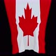 The piece of cloth falls with the flag of the State of Canada to cover the product - VideoHive Item for Sale