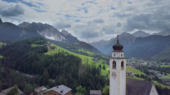 Alpine Village in the Dolomites