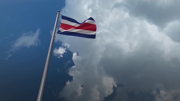Costa Rica Flag Waving 2K
