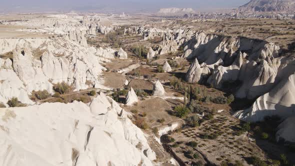 Cappadocia Landscape Aerial View, Turkey, Goreme National Park