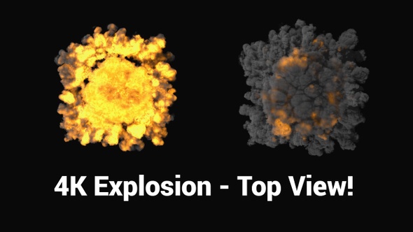 Big 4K Explosion - Top View