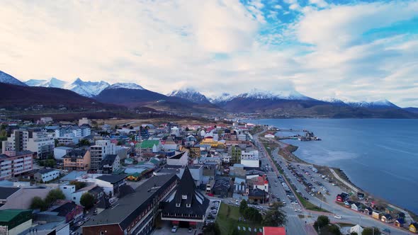 Patagonia landscape. Ushuaia Tierra del Fuego. Patagonia Argentina.