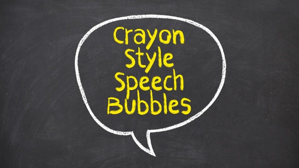 Crayon Style Speech Bubbles alt