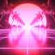 Synth Wave Landscape Futuristic Backdrop - VideoHive Item for Sale