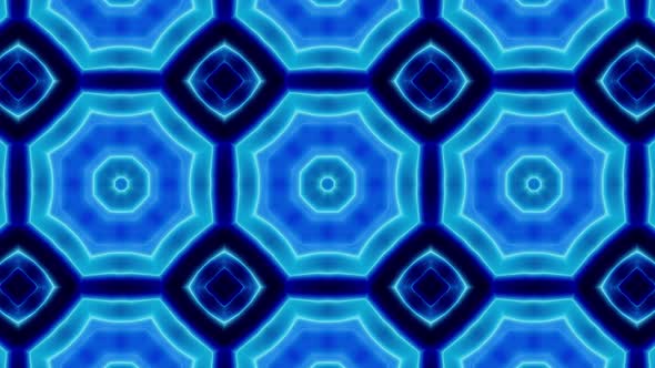 Blue Kaleidoscope Loop 4K 14