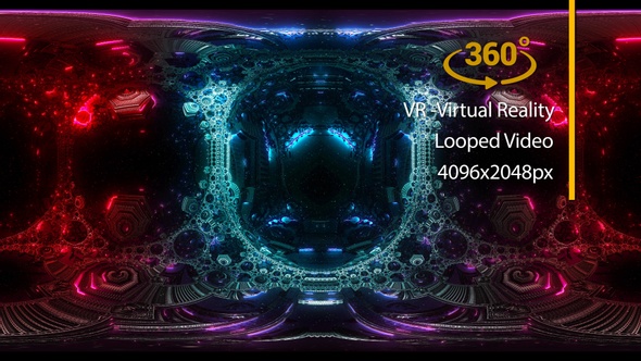 VR360 Fractal Abstract World 02 Virtual Reality