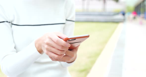 Woman Use of Mobile Phone