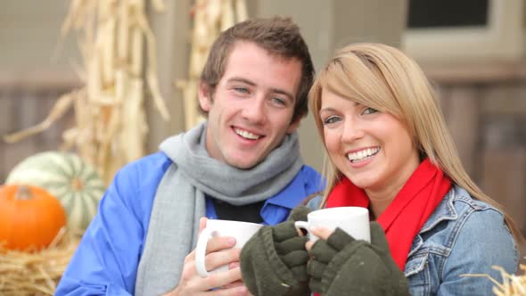 Portrait of couple in Fall