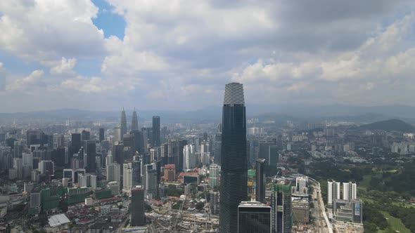 Aerial view of Kuala Lumpur city Centre during day time