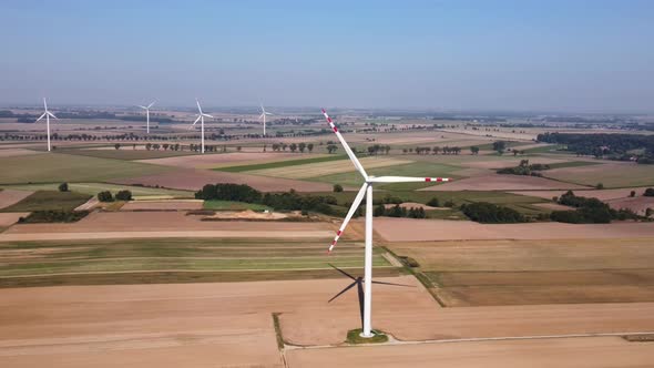 Renewable Energy Windmill Turbine in the Field