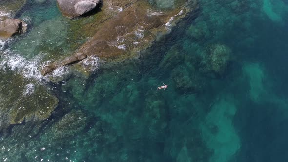 Girl In Sea