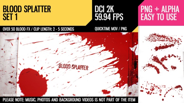 Blood Splatter (HD Set 1)