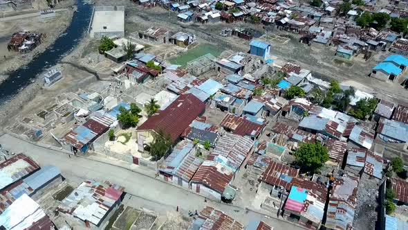 Overhead view of Port au Prince
