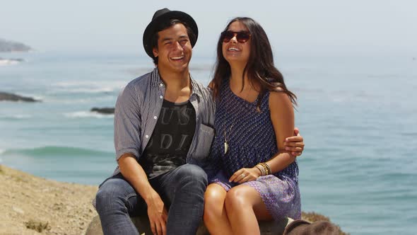 Young couple at the beach