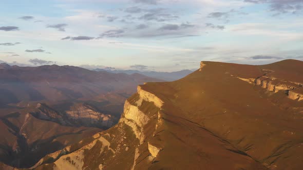 Mayak Mountain Mountain Dagestan and Aerial View of the Greater Caucasus