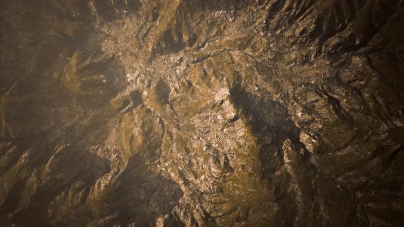 Top Erial View of the Red Rock Canyon