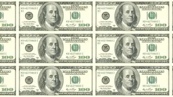 Hundred Dollars / Old Dollar Bills 4K