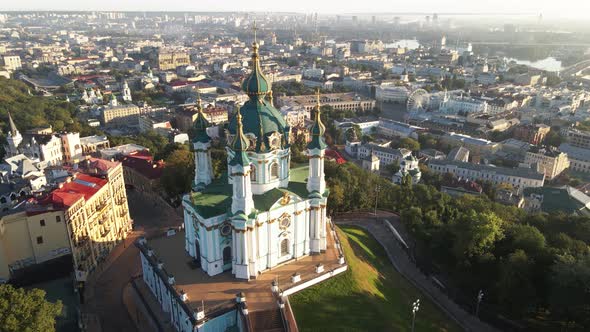 St. Andrew's Church at Dawn, Kyiv, Ukraine