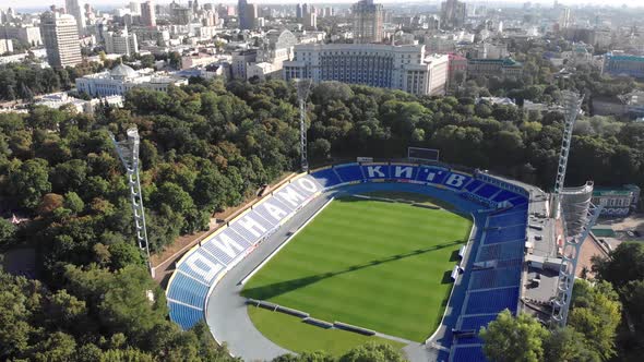 Dynamo Kyiv Lobanovskyi Stadium Aerial View