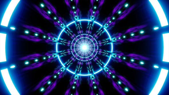 Hypnotic Neon Tunnel Loop