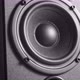 Black Varnished Speaker with Woofer Vibrating with Bass - VideoHive Item for Sale