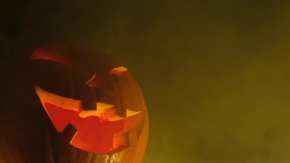 Halloween Pumpkin at Night