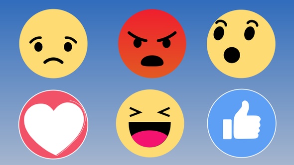 Facebook Emoticons Reactions Pack 4K