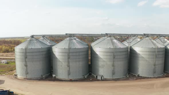 Metal Constructions on the Top of Grain Elevators