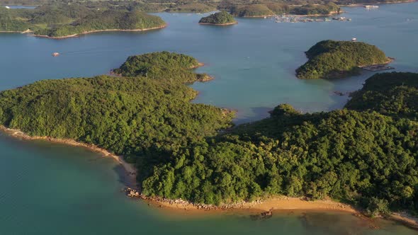 Beautiful island sea view in Hong Kong