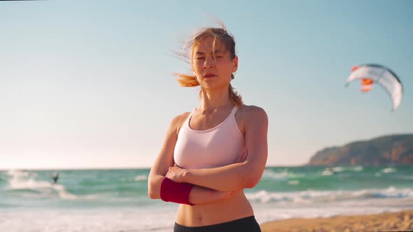 Athletic Woman Portrait Outdoor