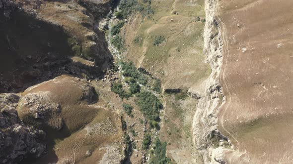 Aerial View of the Tsolotlinsky Canyon and Tobot River