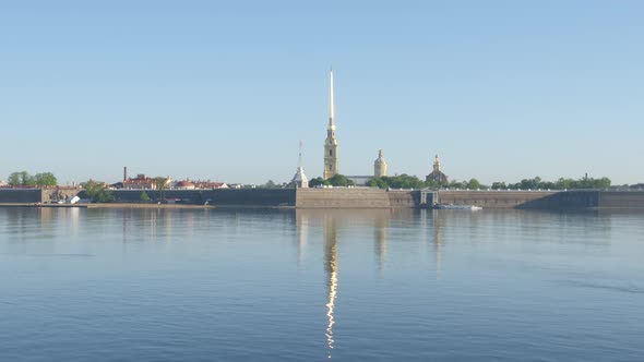 Peter And Paul Fortress And The Neva River In The Early Morning - St. Petersburg, Russia