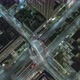 Downtown City Night Time Lapse Birds Eye View Of Traffic - VideoHive Item for Sale