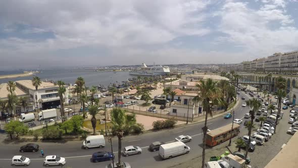 4k Time lapse in Highway of Algiers city centre