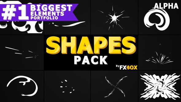 Cartoon Abstract Shapes | Motion Graphics Pack alt