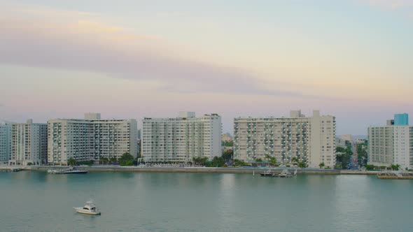 Aerial panorama of Miami