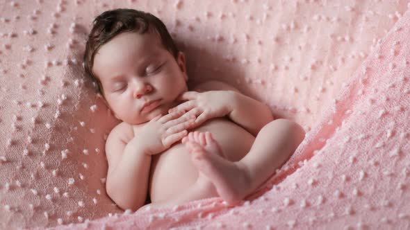 Newborn Baby, Child Care, Comfortable Sleep, Sleeping Baby.